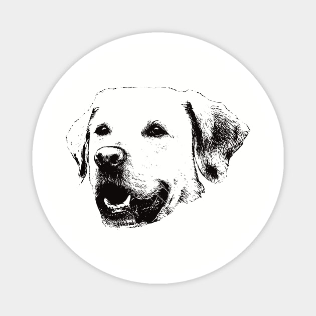 Golden Labrador gift for Labrador Owners Magnet by DoggyStyles